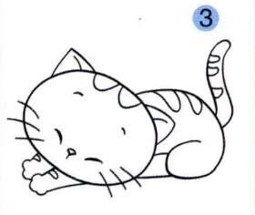 猫的画法步骤03