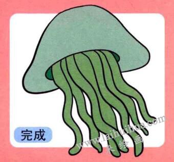 水母儿童画