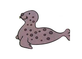 海豹儿童画