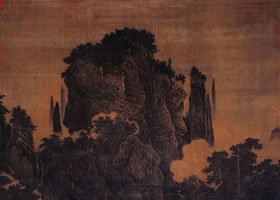 南宋李唐《万壑松风图轴》赏析