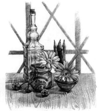 阳台素描铺色步骤10