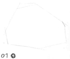 橱窗秀素描画线稿画法步骤01