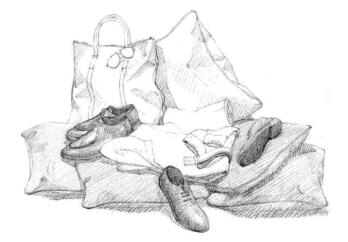 男人的橱窗秀素描铺色画法步骤02