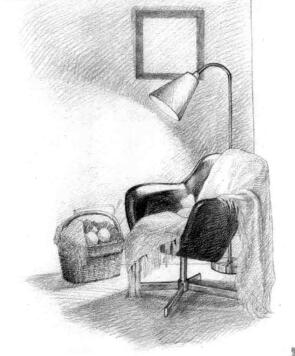卧室素描铺色画法步骤04