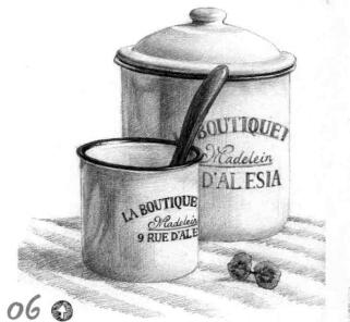 大小搪瓷杯素描铺色画法步骤06