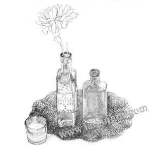 玻璃制品素描铺色画法步骤03