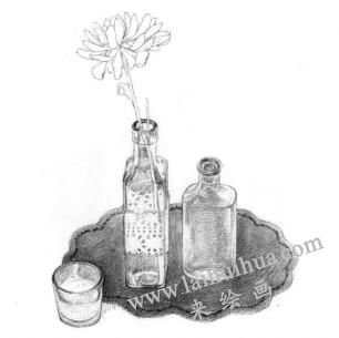 玻璃制品素描铺色画法步骤03