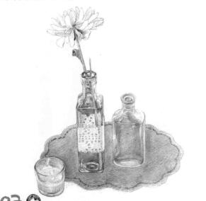玻璃制品素描铺色画法步骤06