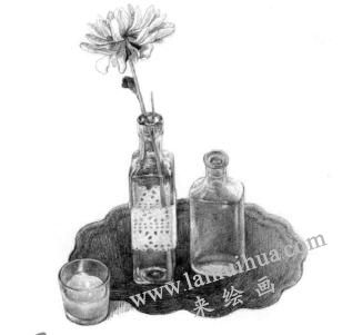 玻璃制品素描铺色画法步骤07