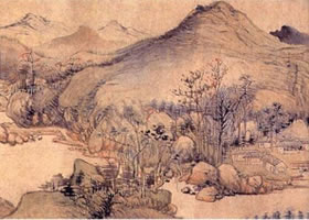 清代华嵒《秋山晚翠图卷》欣赏