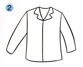 衣服的儿童画画法步骤02