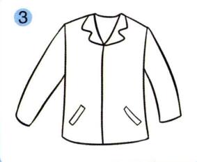 衣服的儿童画画法步骤03