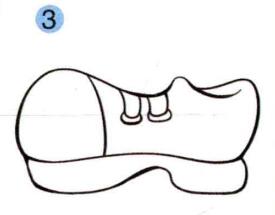 鞋子的儿童画画法步骤03