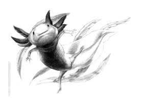 六角恐龙的素描画法