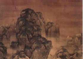 南宋《雪景寒林图轴》欣赏