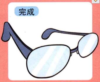 眼镜儿童画画法步骤04