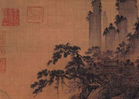南宋《松风楼观图页》欣赏