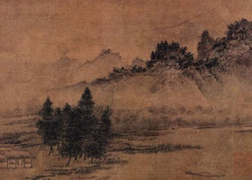 南宋《水村烟霭图页》欣赏