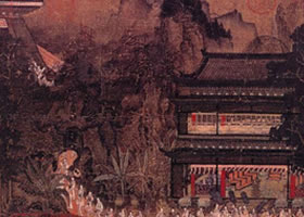 南宋《宫苑图页》欣赏