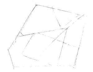 蜗牛的素描画线稿画法步骤02
