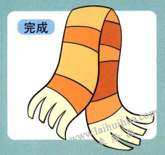 围巾儿童画