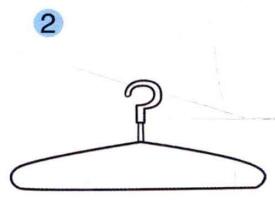 衣架儿童画画法步骤02