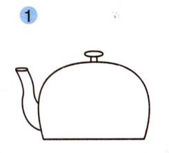 水壶儿童画画法步骤01