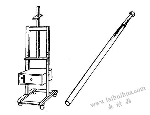 古典油画用油画架、画杖