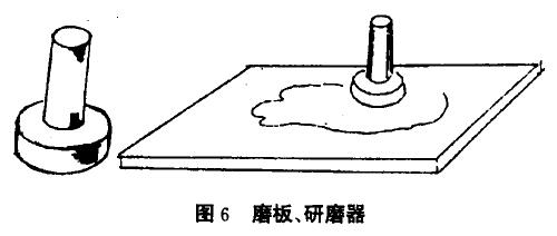 古典油画用磨板、碾磨器