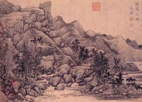 元代马琬《春山清霁图》卷