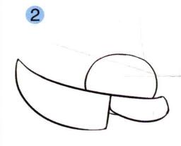 水果刀的儿童画画法步骤02