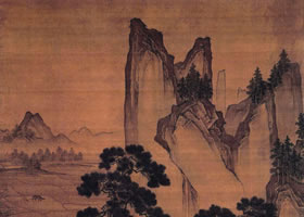 明代周臣《桃花源图轴》欣赏
