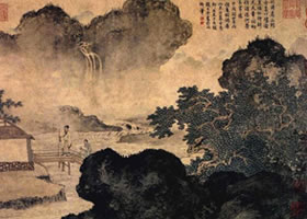 明代唐寅《事茗图卷》欣赏