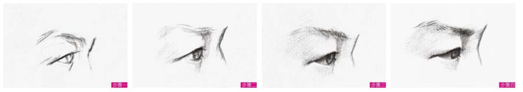 侧面眼睛的素描画法