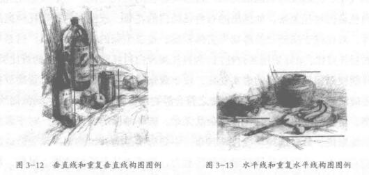 素描静物写生构图的形式线与形式感