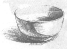 碗的素描画法步骤03