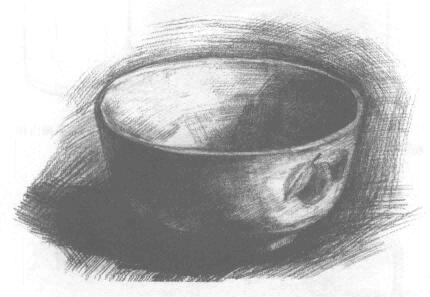 碗的素描画法
