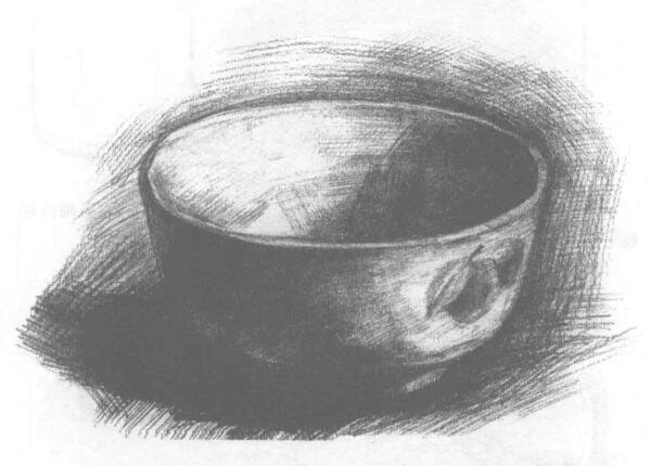 碗的素描画法