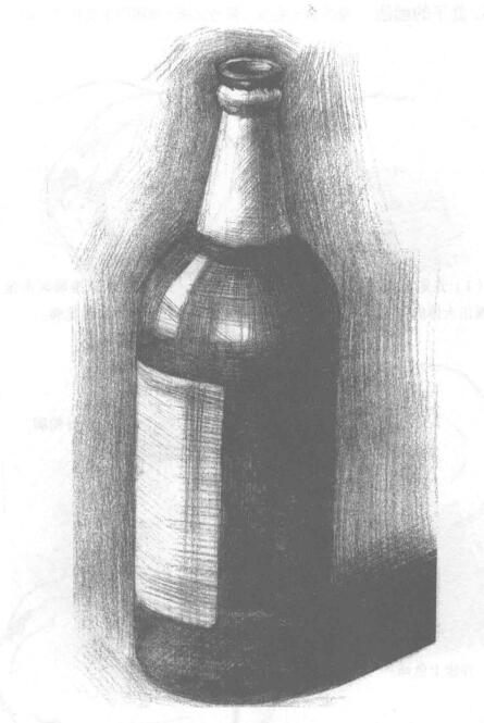 瓶子（酒瓶）的素描画法