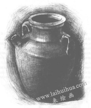 罐子素描画法