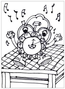 小闹钟儿童画画法步骤03