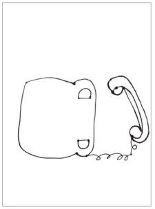 电话儿童画画法步骤01