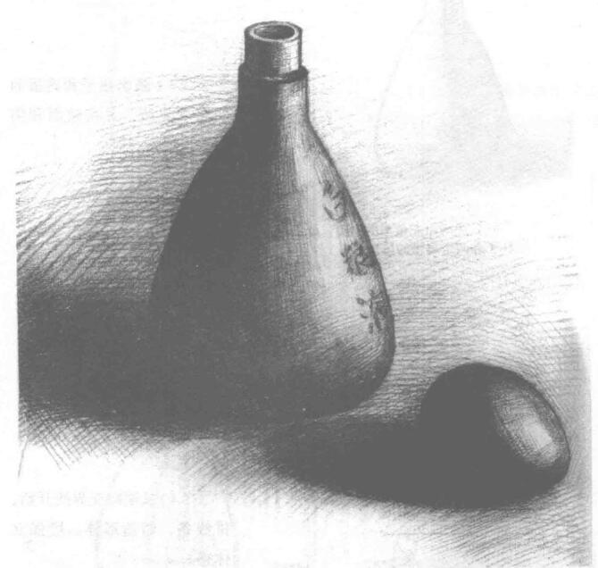 瓶子和鸡蛋素描画法