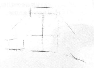 杯子和鸡蛋组合素描画法步骤01
