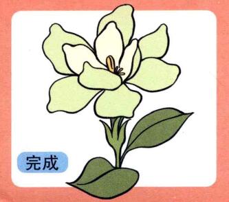 栀子花儿童画