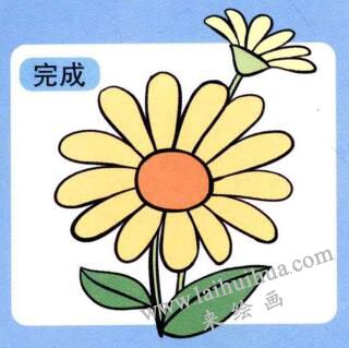 雏菊儿童画