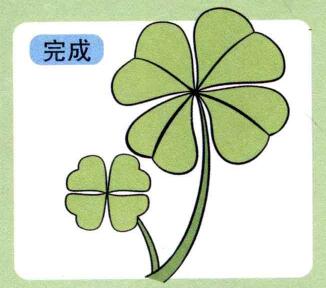 四叶草儿童画