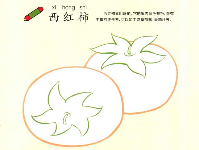 西红柿儿童画