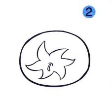 西红柿儿童画画法步骤02