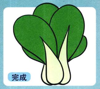 小白菜儿童画
